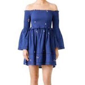 Free People Counting Daisies Embroidered Mini Dress M